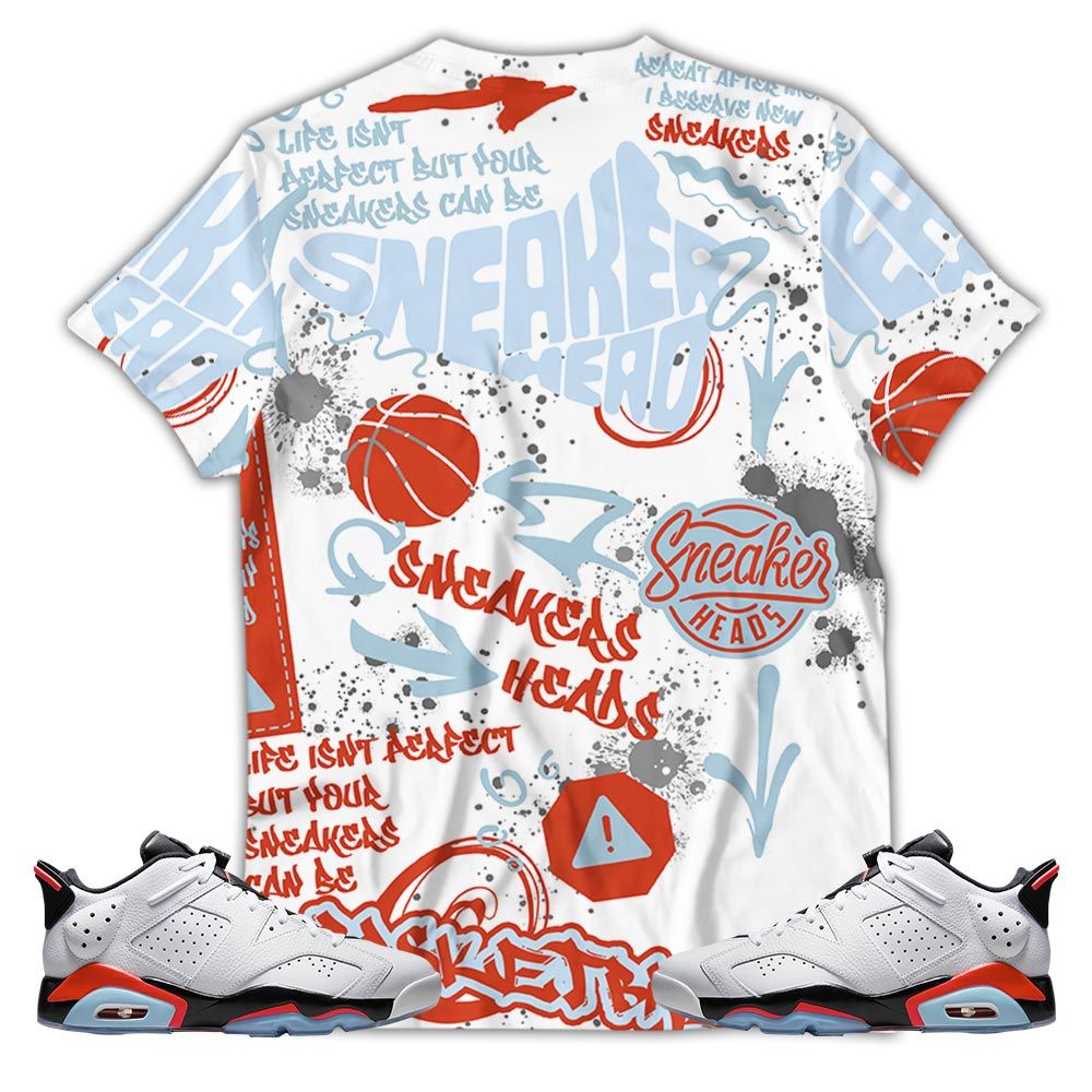 Bunny Tazmanian Hiphop Sneaker Shirt Match Golf White Infrared 6S, Jordan 6 Low Golf White Infrared Hoodie Sweatshirt Tee All Over Print MKO Shirt