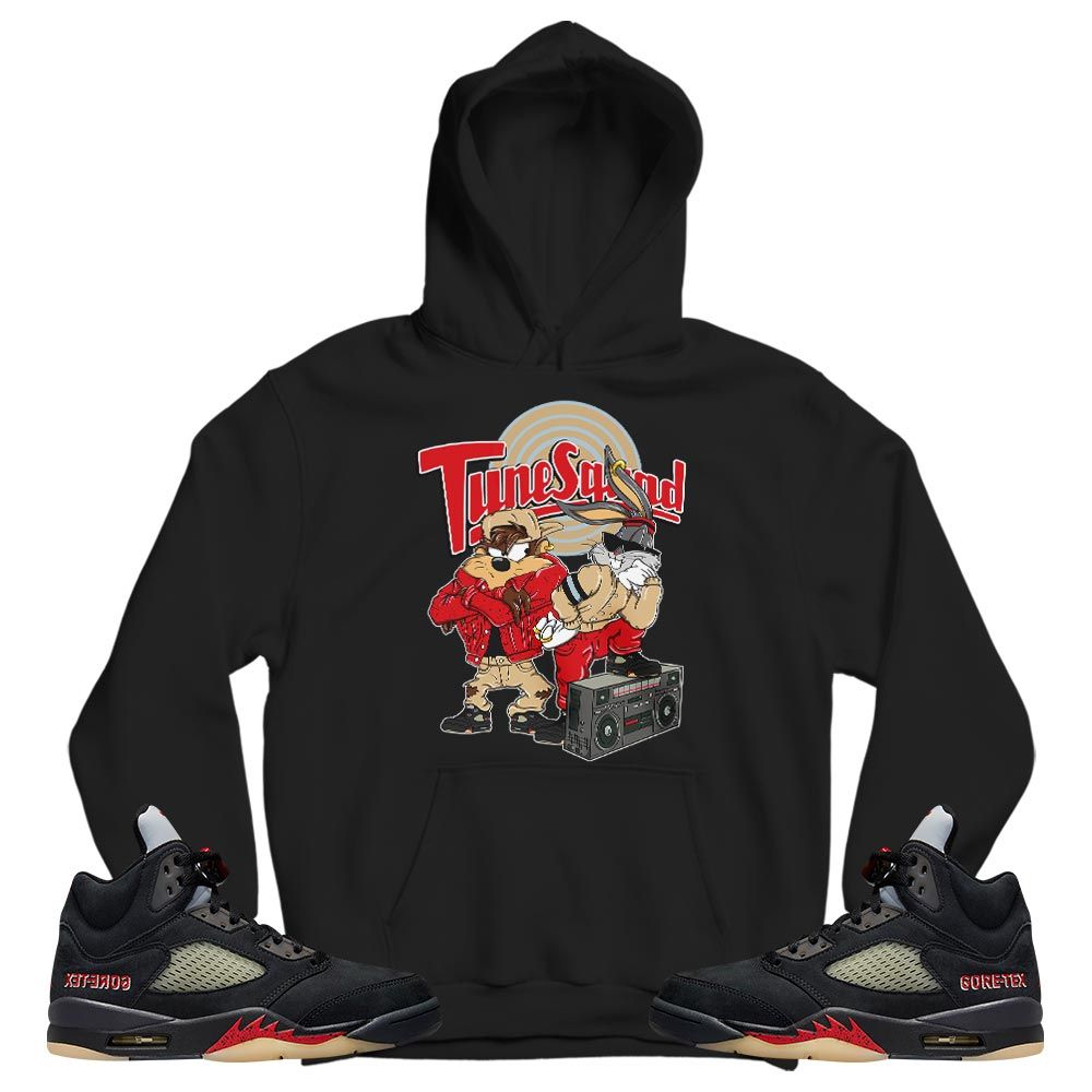 Bunny Tazmanian Hiphop Sneaker Shirt Match Gore-Tex 5s, Jordan 5 GORE-TEX Off Noir MKO T-Shirt