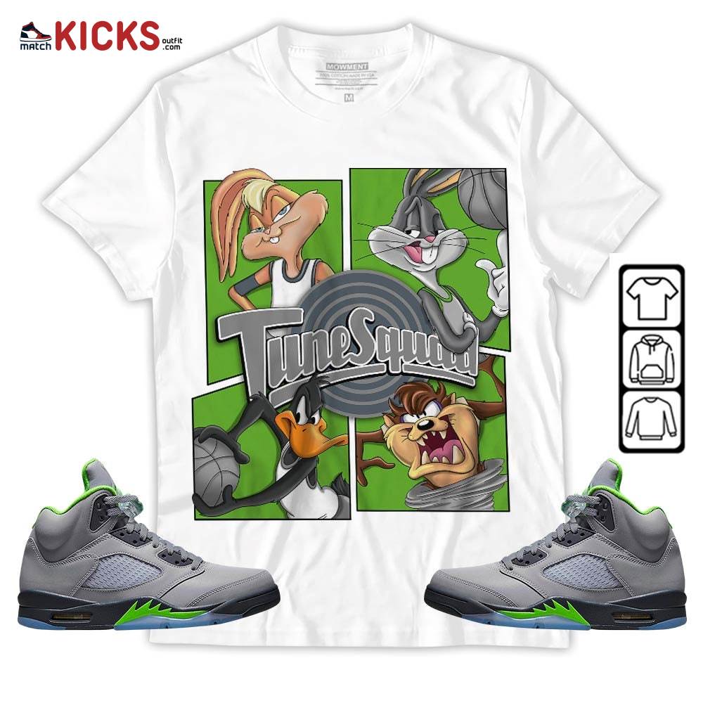 Bunny Tazmanian Hiphop Sneaker Shirt Match Green Bean 5s, Jordan 5 Retro Green Bean MKO T-Shirt