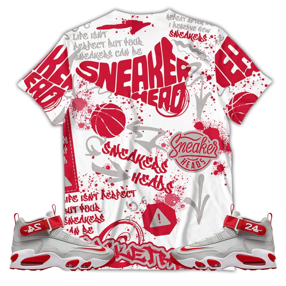 Bunny Tazmanian Hiphop Sneaker Shirt Match Griffey Max 1 University Reds, Air Griffey Max 1 Gray Reds Hoodie Sweatshirt Tee All Over Print MKO Shirt