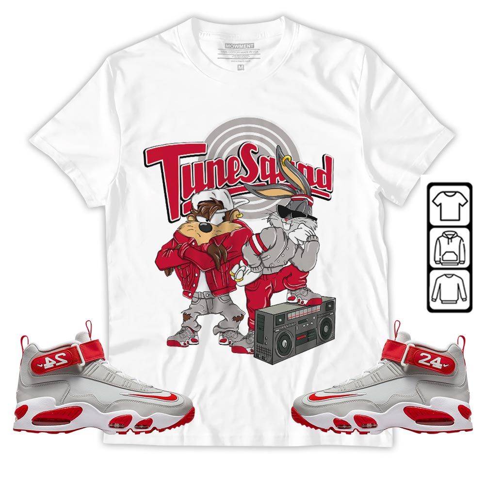 Bunny Tazmanian Hiphop Sneaker Shirt Match Griffey Max 1 University Reds, Air Griffey Max 1 Gray Reds MKO T-Shirt Bunny Tazmanian Hiphop Sneaker Shirt Match Griffey Max 1 University Reds, Air Griffey Max 1 Gray Reds MKO T-Shirt