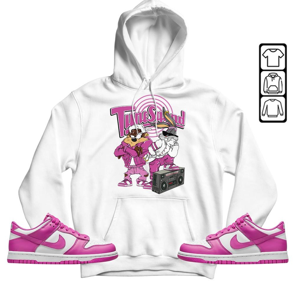 Bunny Tazmanian Hiphop Sneaker Shirt Match GS Active Fuchsia, Dunk Low Active Fuchsia MKO T-Shirt
