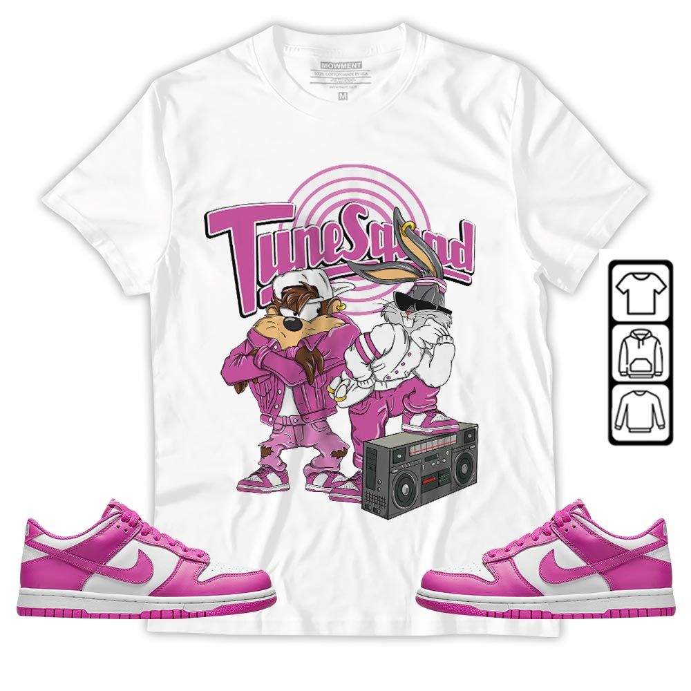 Bunny Tazmanian Hiphop Sneaker Shirt Match GS Active Fuchsia, Dunk Low Active Fuchsia MKO T-Shirt Bunny Tazmanian Hiphop Sneaker Shirt Match GS Active Fuchsia, Dunk Low Active Fuchsia MKO T-Shirt