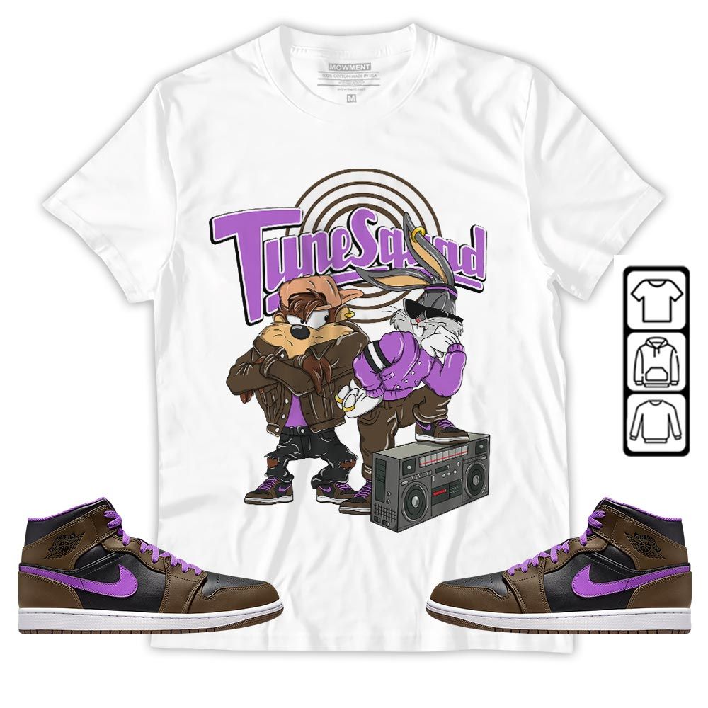 Bunny Tazmanian Hiphop Sneaker Shirt Match Jordan 1 Mid Palomino, Jordan 1 Mid Palomino MKO T-Shirt Bunny Tazmanian Hiphop Sneaker Shirt Match Jordan 1 Mid Palomino, Jordan 1 Mid Palomino MKO T-Shirt
