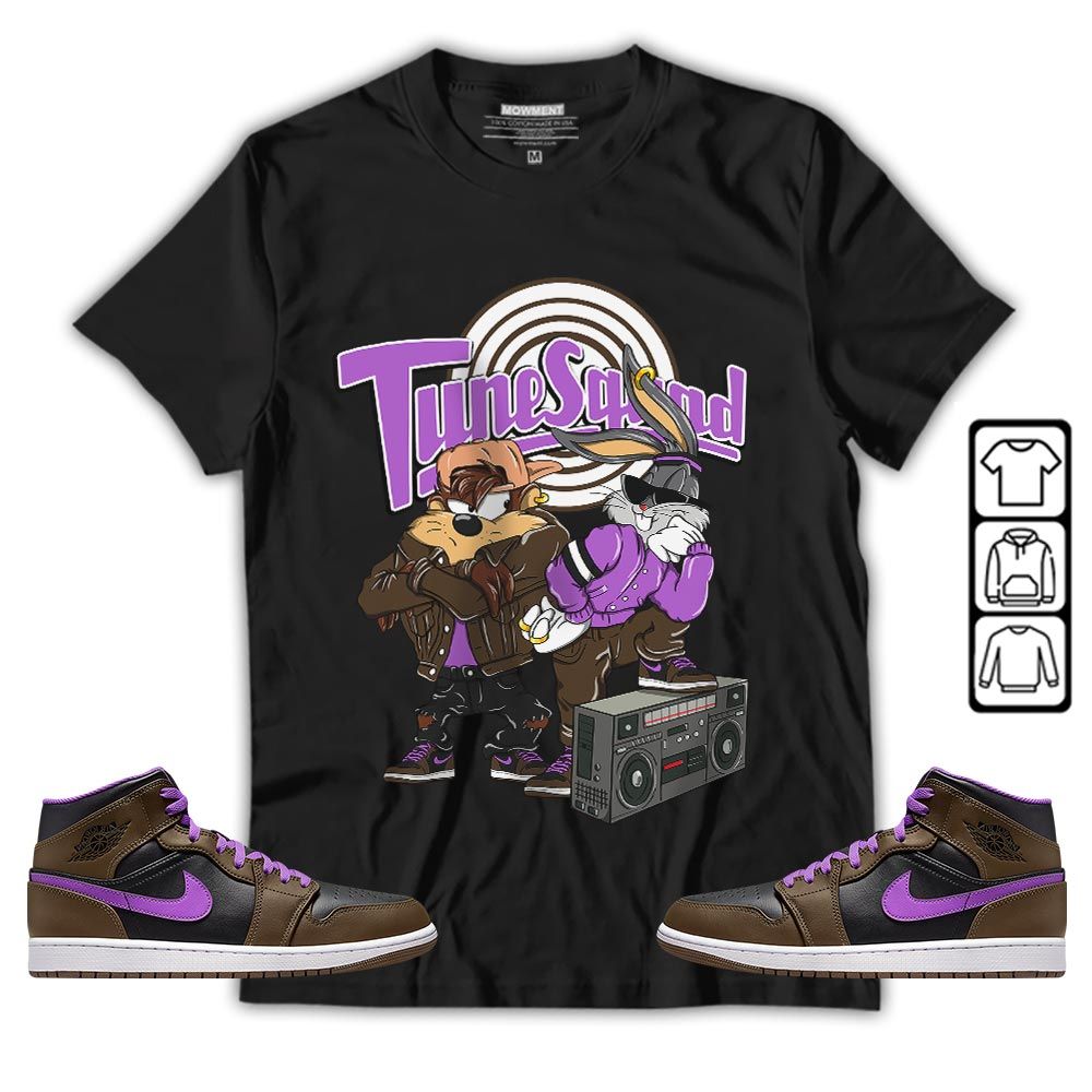 Bunny Tazmanian Hiphop Sneaker Shirt Match Jordan 1 Mid Palomino, Jordan 1 Mid Palomino MKO T-Shirt Bunny Tazmanian Hiphop Sneaker Shirt Match Jordan 1 Mid Palomino, Jordan 1 Mid Palomino MKO T-Shirt