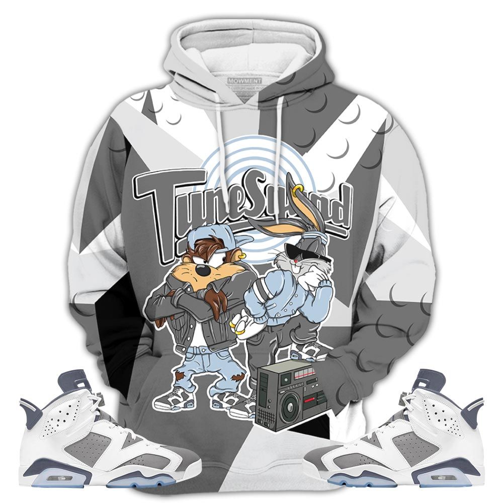 Bunny Tazmanian Hiphop Sneaker Shirt Match Retro Cool Grey 6S, Jordan 6 Cool Grey Hoodie Sweatshirt Tee All Over Print MKO Shirt