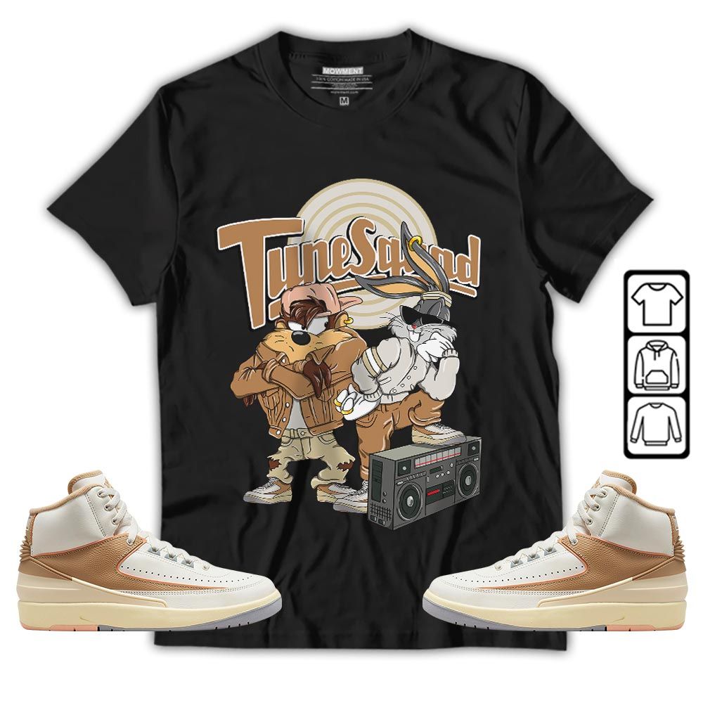 Bunny Tazmanian Hiphop Sneaker Shirt Match Retro Craft 2s, Jordan 2 Craft MKO T-Shirt