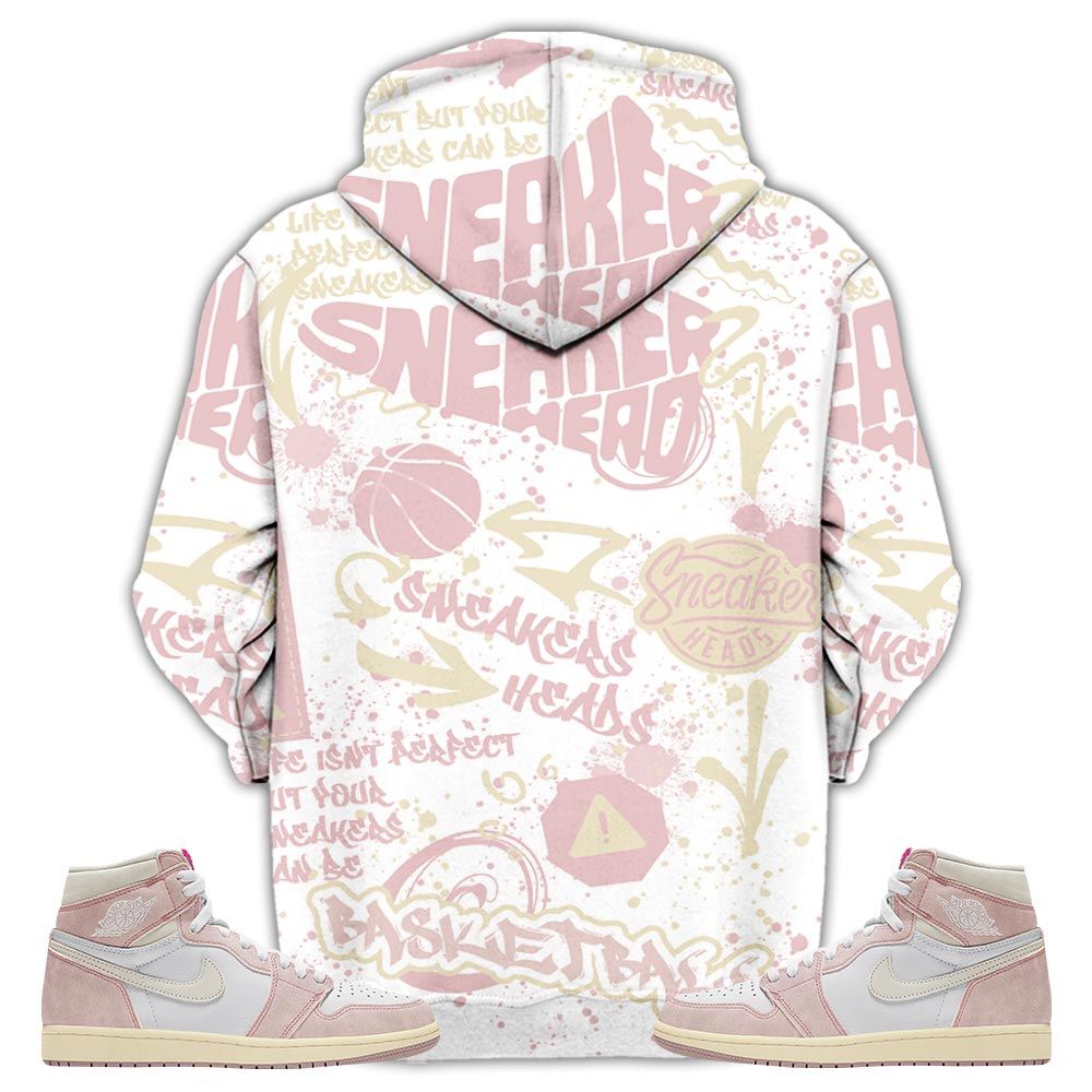 Bunny Tazmanian Hiphop Sneaker Shirt Match Retro Washed Pink 1S, Jordan 1 High Og Washed Pink Hoodie Sweatshirt Tee All Over Print MKO Shirt