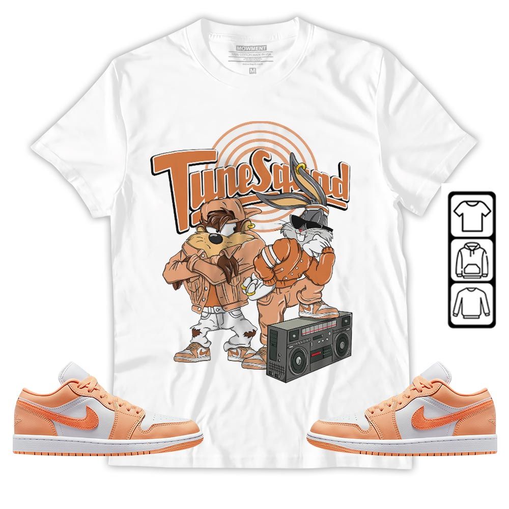 Bunny Tazmanian Hiphop Sneaker Shirt Match Sunset Haze 1s, Jordan 1 Low Sunset Haze MKO T-Shirt Bunny Tazmanian Hiphop Sneaker Shirt Match Sunset Haze 1s, Jordan 1 Low Sunset Haze MKO T-Shirt