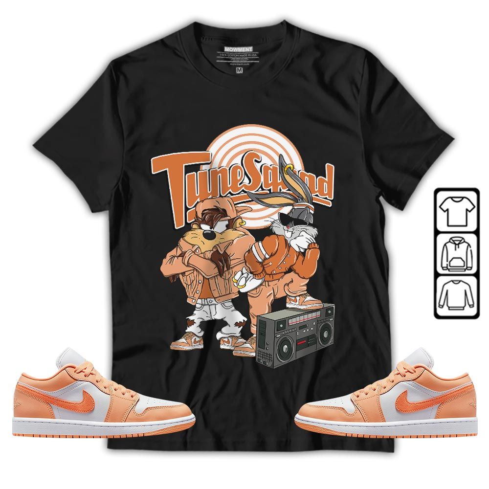 Bunny Tazmanian Hiphop Sneaker Shirt Match Sunset Haze 1s, Jordan 1 Low Sunset Haze MKO T-Shirt Bunny Tazmanian Hiphop Sneaker Shirt Match Sunset Haze 1s, Jordan 1 Low Sunset Haze MKO T-Shirt