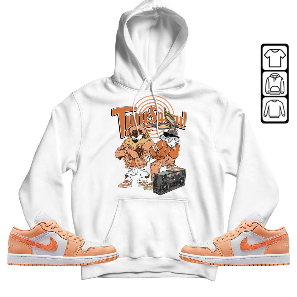 Bunny Tazmanian Hiphop Sneaker Shirt Match Sunset Haze 1s, Jordan 1 Low Sunset Haze MKO T-Shirt