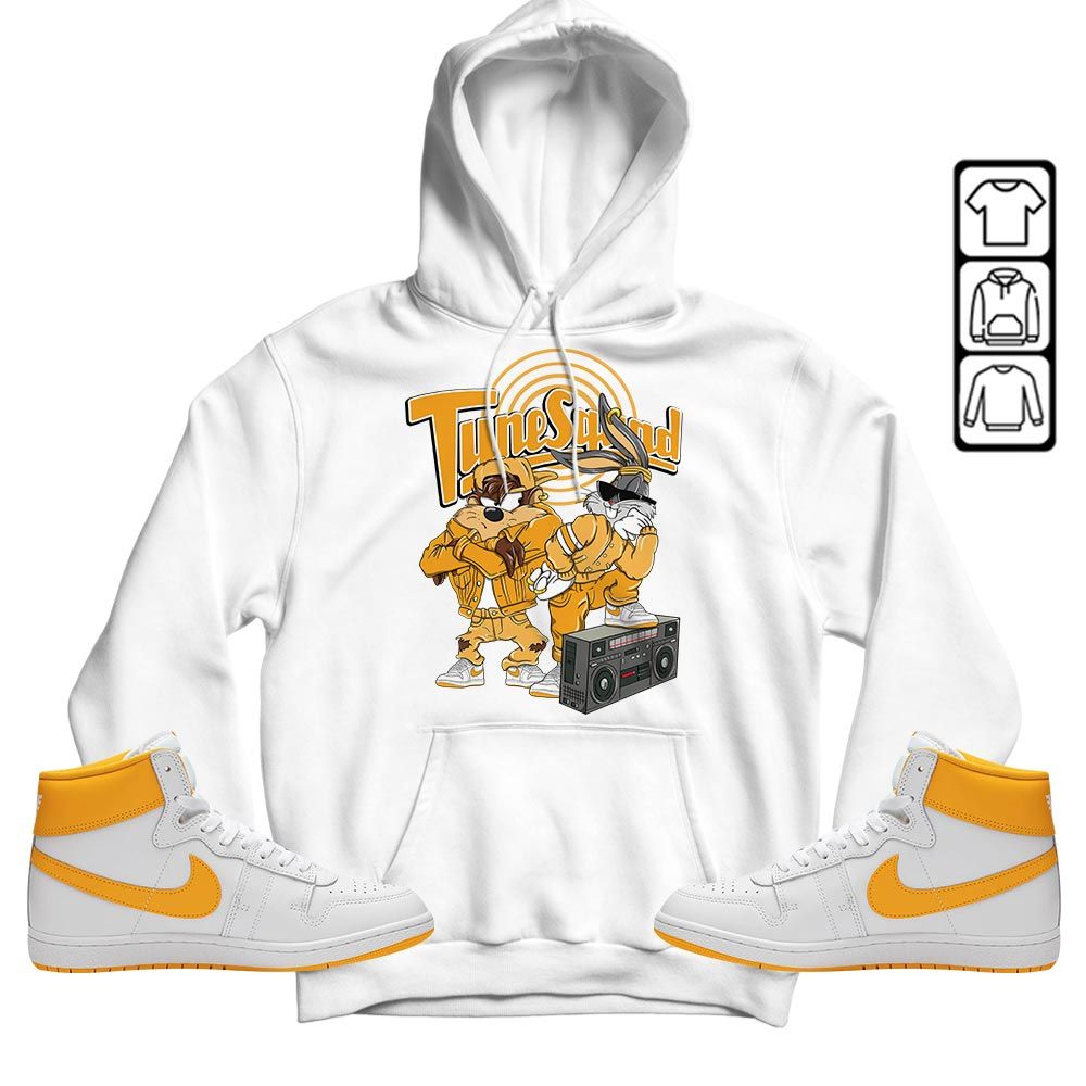 Bunny Tazmanian Hiphop Sneaker Shirt Match University Gold, Ship SP University Gold MKO T-Shirt
