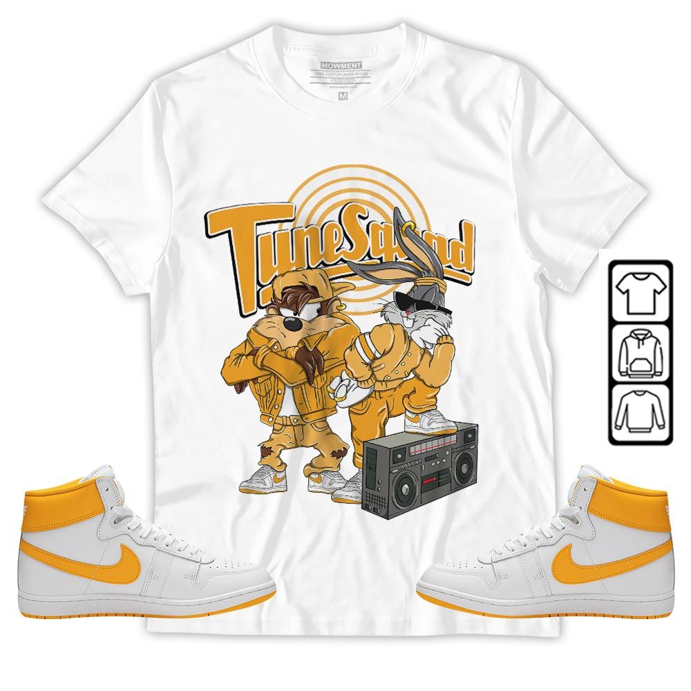 Bunny Tazmanian Hiphop Sneaker Shirt Match University Gold, Ship SP University Gold MKO T-Shirt Bunny Tazmanian Hiphop Sneaker Shirt Match University Gold, Ship SP University Gold MKO T-Shirt