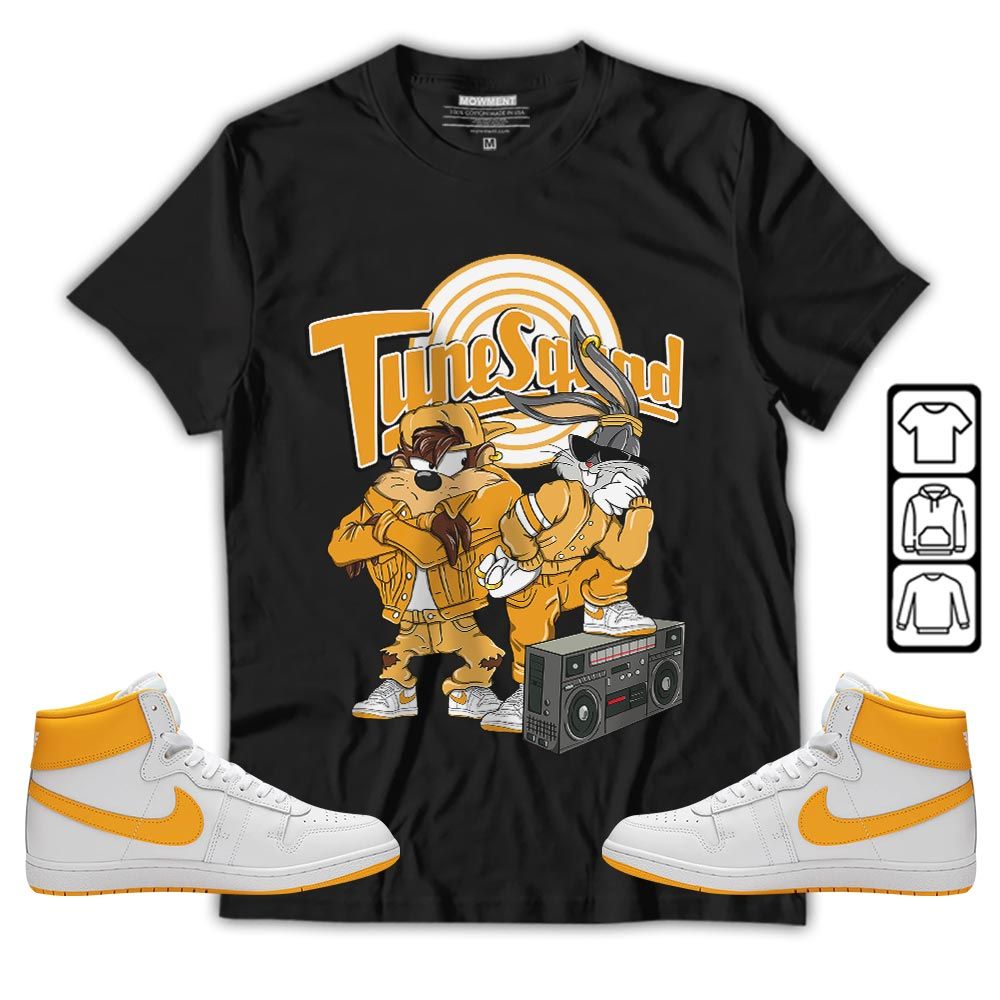 Bunny Tazmanian Hiphop Sneaker Shirt Match University Gold, Ship SP University Gold MKO T-Shirt Bunny Tazmanian Hiphop Sneaker Shirt Match University Gold, Ship SP University Gold MKO T-Shirt
