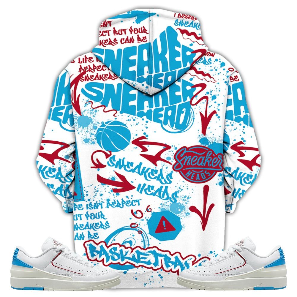 Bunny Tazmanian Hiphop Sneaker Shirt Match University To Chicago 2S, Jordan 2 Low Blue To Chicago Hoodie Sweatshirt Tee All Over Print MKO Shirt