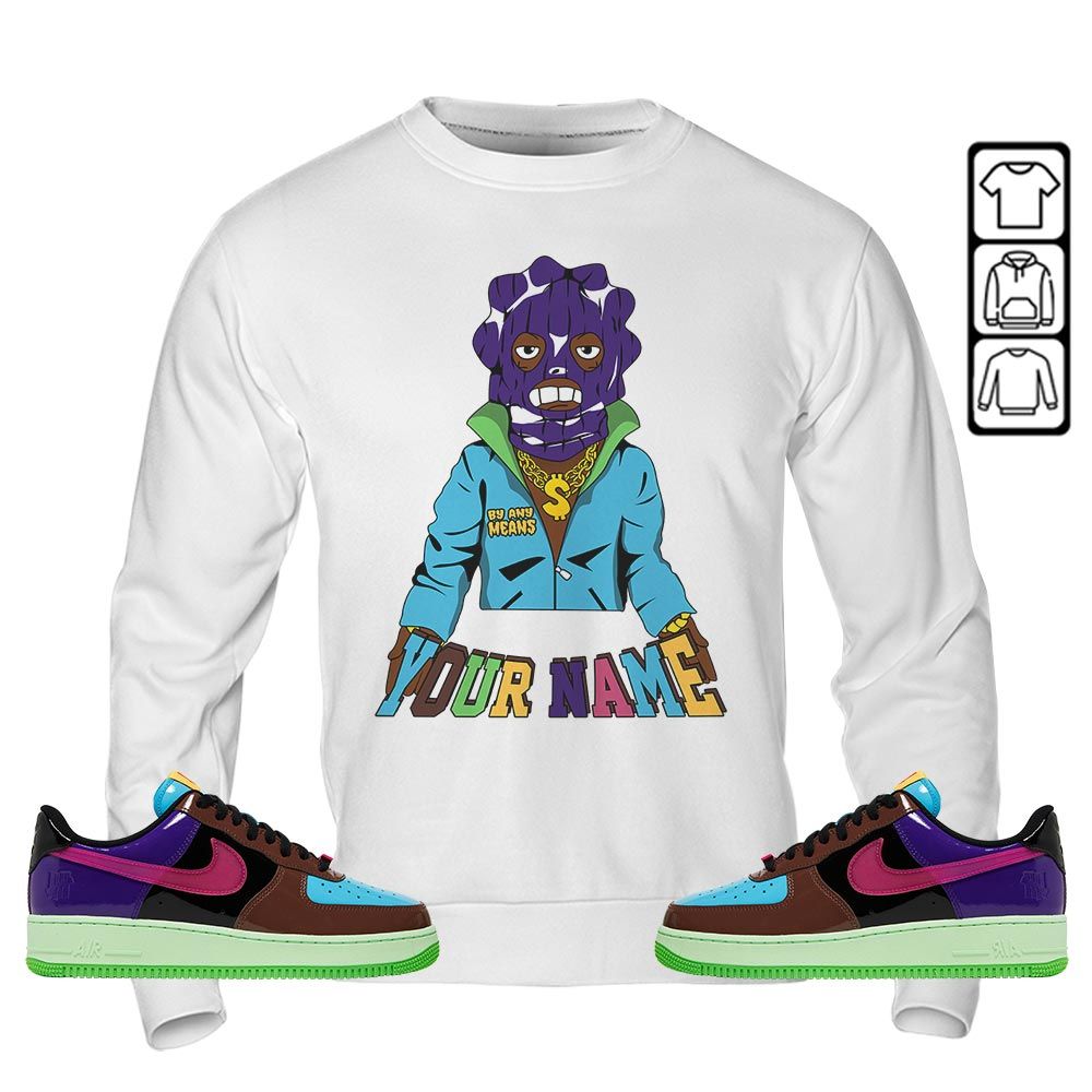 By Any Means Custom Sneaker Shirt Match AF 1 Low SP Pink Prime, Air Force 1 Undefeated Pink Prime MKO Sweatshirt By Any Means Custom Sneaker Shirt Match AF 1 Low SP Pink Prime, Air Force 1 Undefeated Pink Prime MKO Sweatshirt
