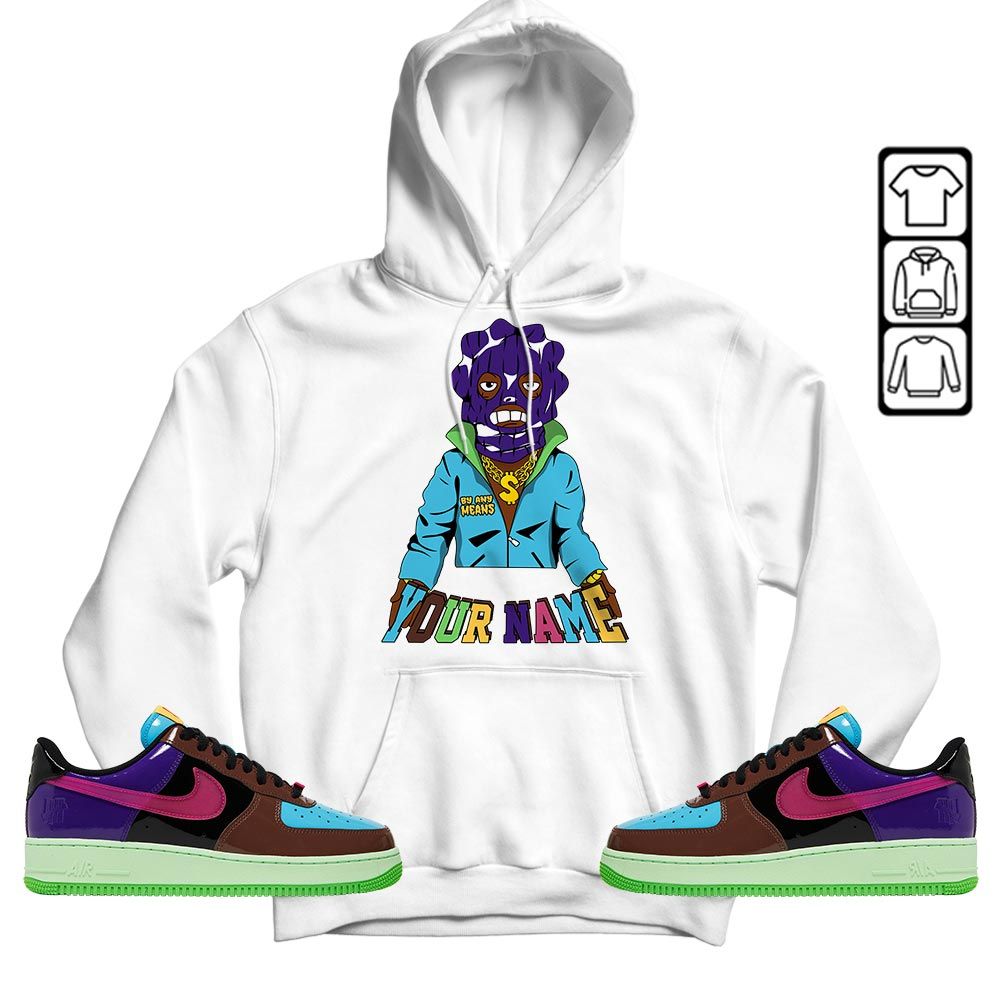 By Any Means Custom Sneaker Shirt Match AF 1 Low SP Pink Prime, Air Force 1 Undefeated Pink Prime MKO T-Shirt