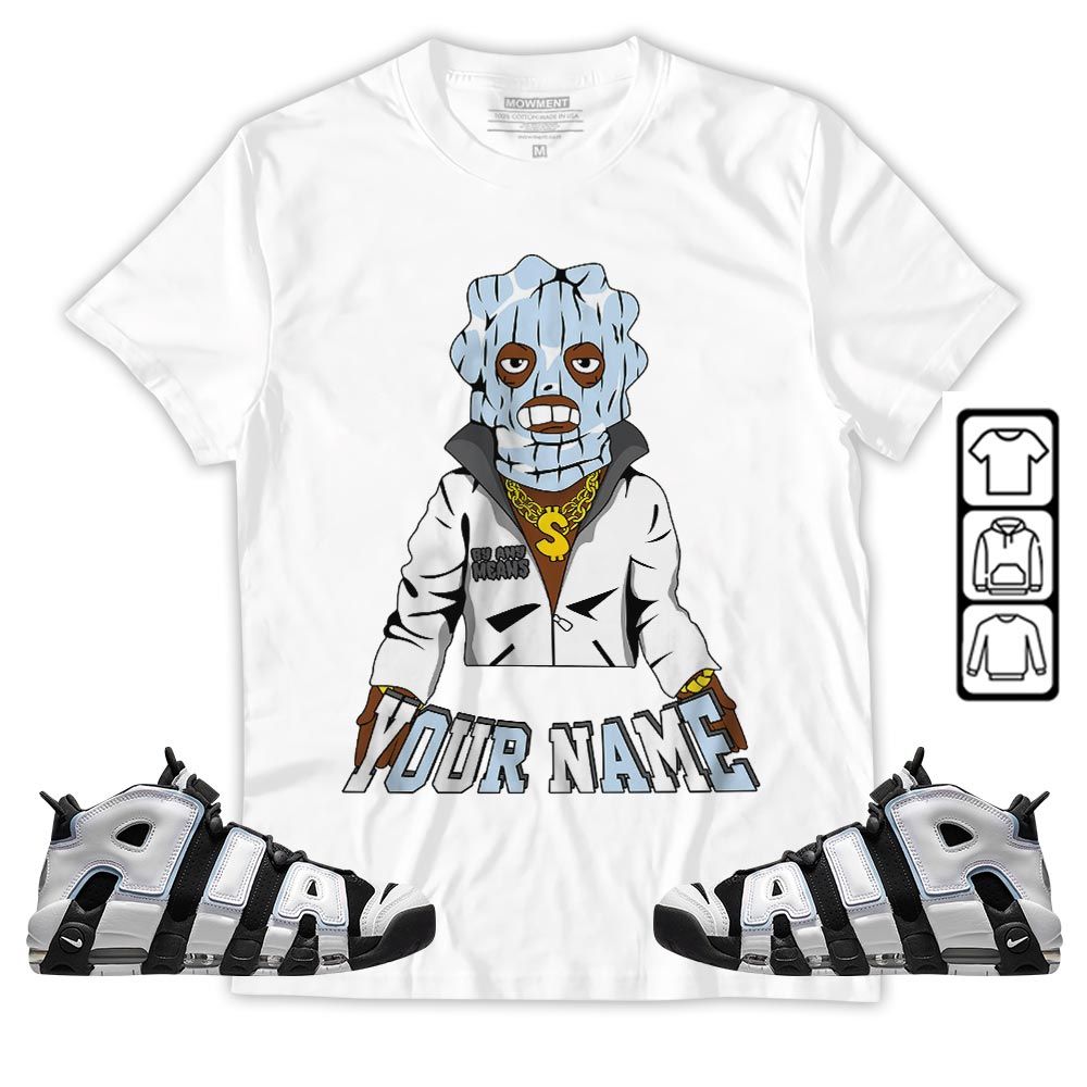 By Any Means Custom Sneaker Shirt Match Uptempo Cobalt Bliss, Air More Uptempo Cobalt Bliss MKO Hoodie By Any Means Custom Sneaker Shirt Match Uptempo Cobalt Bliss, Air More Uptempo Cobalt Bliss MKO Hoodie