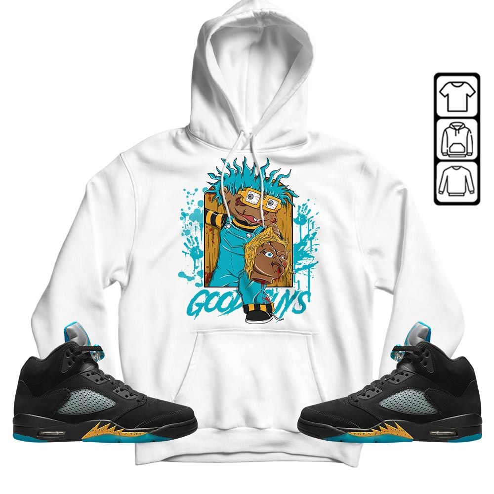 Cartoon 90s Creepy Sneaker Shirt Match 2023 Retro Aqua 5s, Jordan 5 Aqua MKO T-Shirt Cartoon 90s Creepy Sneaker Shirt Match 2023 Retro Aqua 5s, Jordan 5 Aqua MKO T-Shirt