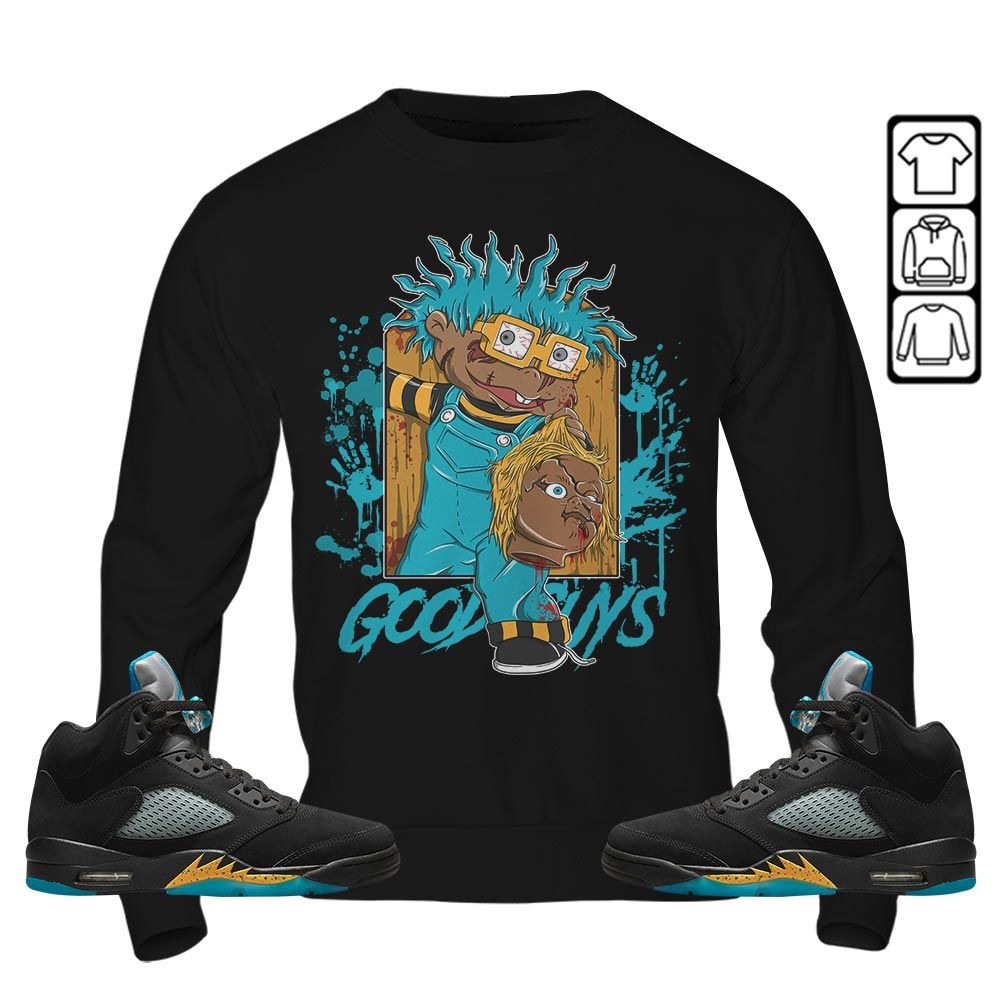 Cartoon 90s Creepy Sneaker Shirt Match 2023 Retro Aqua 5s, Jordan 5 Aqua MKO T-Shirt Cartoon 90s Creepy Sneaker Shirt Match 2023 Retro Aqua 5s, Jordan 5 Aqua MKO T-Shirt