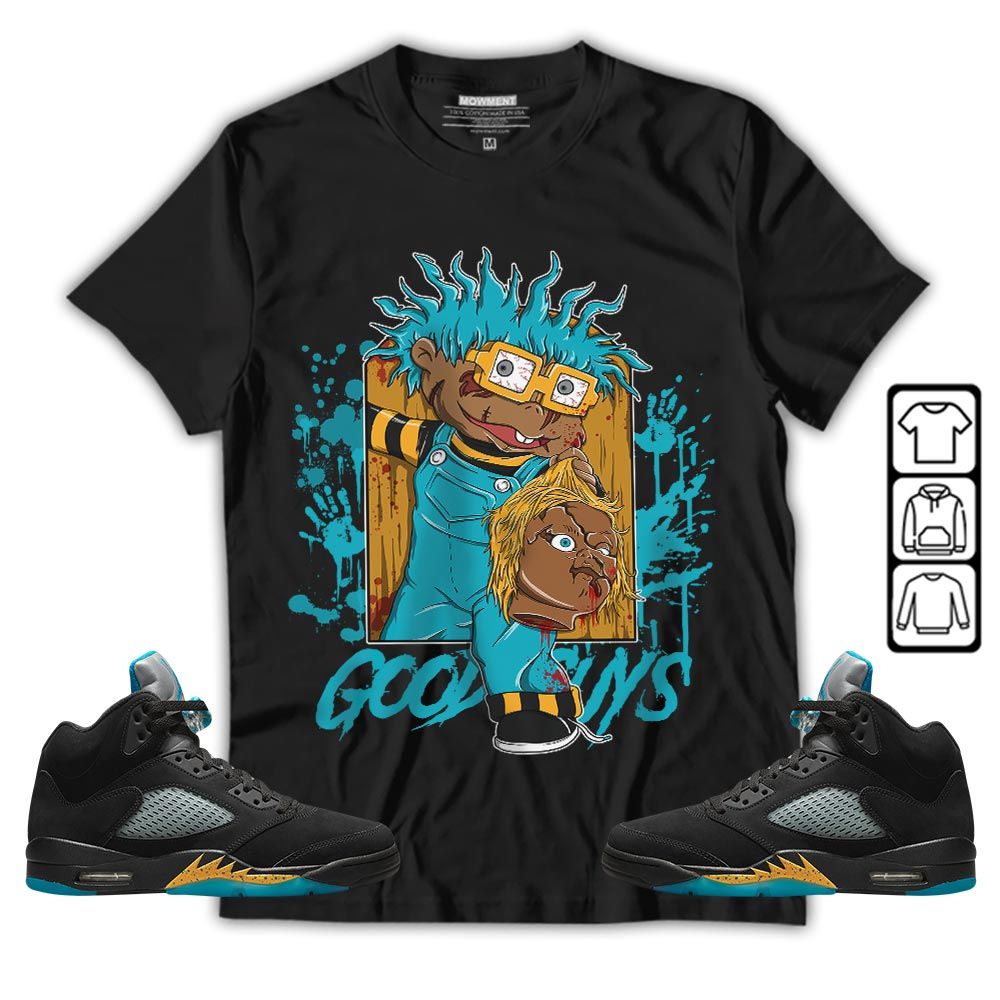 Cartoon 90s Creepy Sneaker Shirt Match 2023 Retro Aqua 5s, Jordan 5 Aqua MKO T-Shirt Cartoon 90s Creepy Sneaker Shirt Match 2023 Retro Aqua 5s, Jordan 5 Aqua MKO T-Shirt