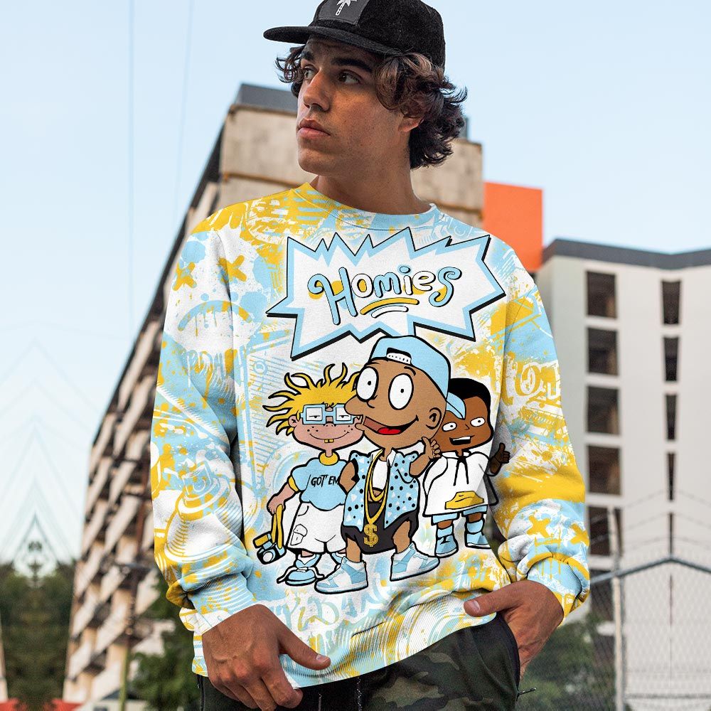 Cartoon 90S Homies Sneaker Shirt Match Dunk High Blue Chill, Dunk High Homer Simpson Hoodie Sweatshirt Tee All Over Print MKO Shirt Cartoon 90S Homies Sneaker Shirt Match Dunk High Blue Chill, Dunk High Homer Simpson Hoodie Sweatshirt Tee All Over Print MKO Shirt