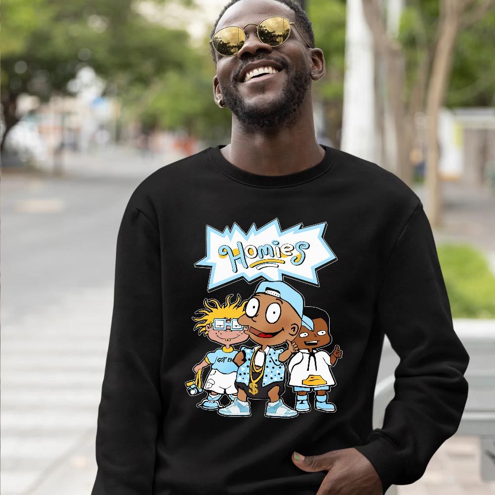 Cartoon 90s Homies Sneaker Shirt Match Dunk High Blue Chill, Dunk High Homer Simpson MKO T-Shirt Cartoon 90s Homies Sneaker Shirt Match Dunk High Blue Chill, Dunk High Homer Simpson MKO T-Shirt