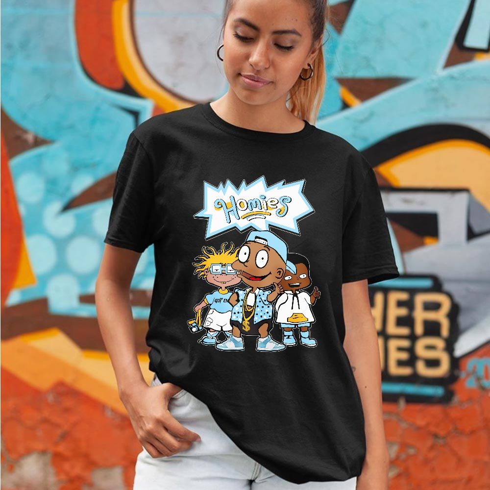 Cartoon 90s Homies Sneaker Shirt Match Dunk High Blue Chill, Dunk High Homer Simpson MKO T-Shirt Cartoon 90s Homies Sneaker Shirt Match Dunk High Blue Chill, Dunk High Homer Simpson MKO T-Shirt