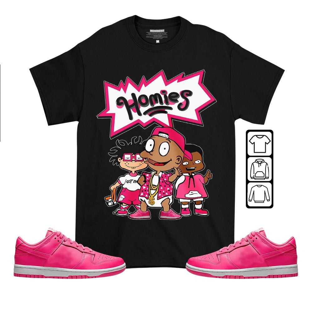 Cartoon 90s Homies Sneaker Shirt Match Dunk Low Hyper Pink, Dunk Low Hot Pink MKO T-Shirt Cartoon 90s Homies Sneaker Shirt Match Dunk Low Hyper Pink, Dunk Low Hot Pink MKO T-Shirt
