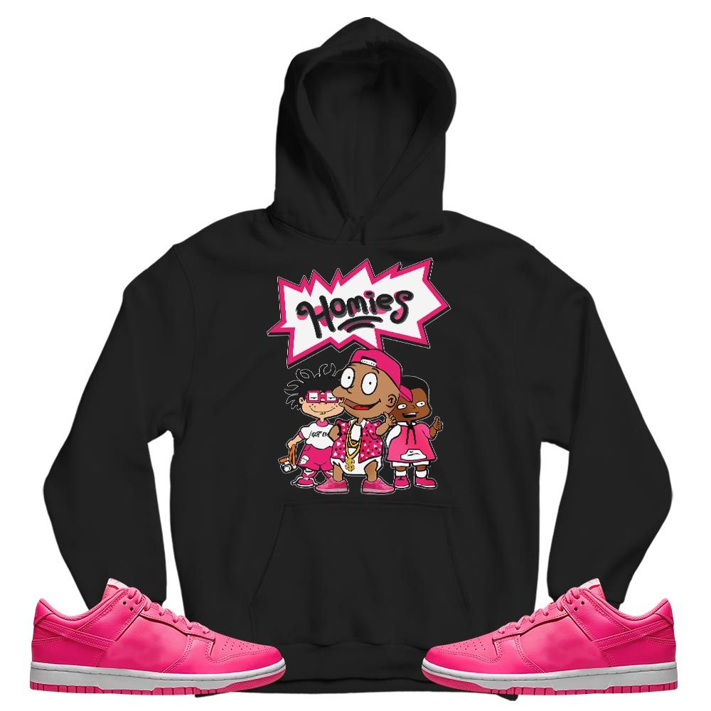 Cartoon 90s Homies Sneaker Shirt Match Dunk Low Hyper Pink, Dunk Low Hot Pink MKO T-Shirt