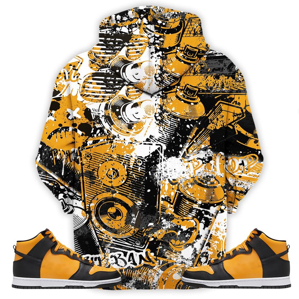 Cartoon 90S Homies Sneaker Shirt Match Dunk Reverse Goldenrod, Dunk High Bruce Lee Hoodie Sweatshirt Tee All Over Print MKO Shirt