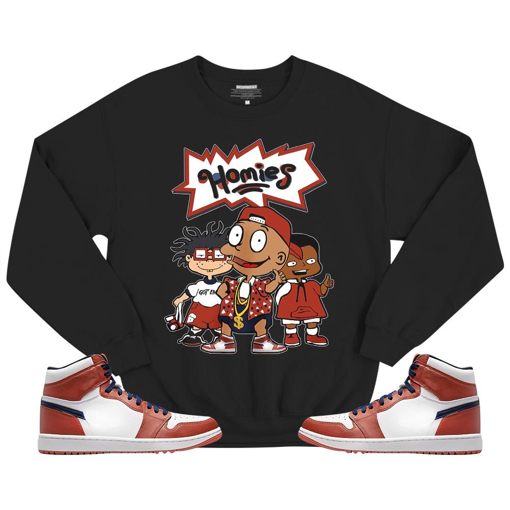 Cartoon 90s Homies Sneaker Shirt Match Eastside Golf 1s, Jordan 1 High Eastside Golf MKO T-Shirt Cartoon 90s Homies Sneaker Shirt Match Eastside Golf 1s, Jordan 1 High Eastside Golf MKO T-Shirt
