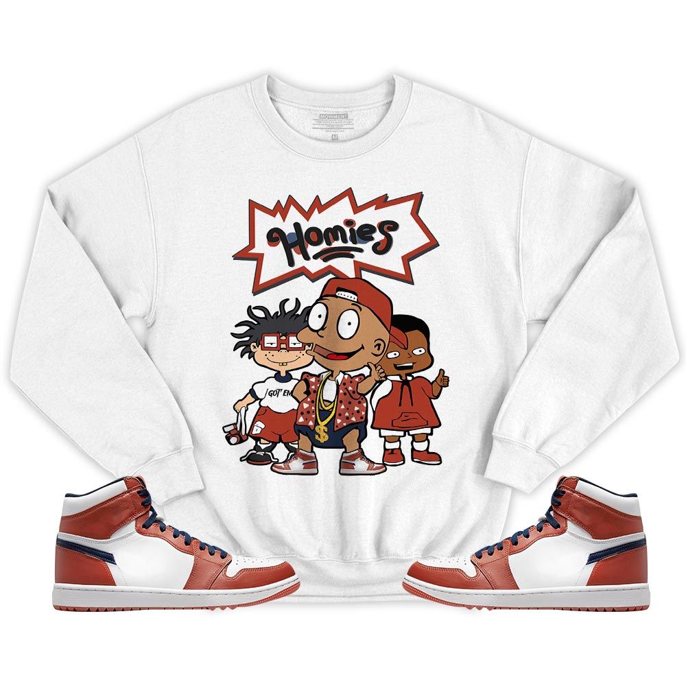 Cartoon 90s Homies Sneaker Shirt Match Eastside Golf 1s, Jordan 1 High Eastside Golf MKO T-Shirt Cartoon 90s Homies Sneaker Shirt Match Eastside Golf 1s, Jordan 1 High Eastside Golf MKO T-Shirt