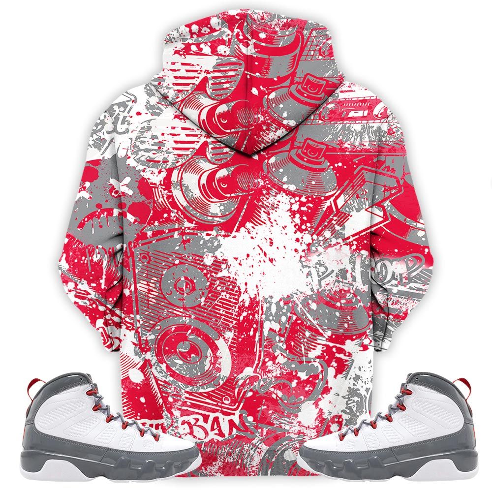 Cartoon 90S Homies Sneaker Shirt Match Fire Red 9S, Jordan 9 Retro Fire Red Hoodie Sweatshirt Tee All Over Print MKO Shirt