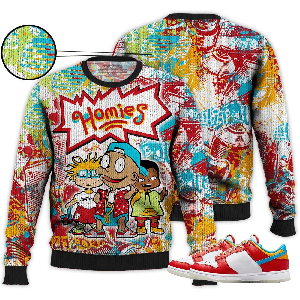 Cartoon 90S Homies Sneaker Shirt Match Fruity Pebbles Shoes, Dunk Low Fruity Pebbles Hoodie Sweatshirt Tee All Over Print MKO Shirt Cartoon 90S Homies Sneaker Shirt Match Fruity Pebbles Shoes, Dunk Low Fruity Pebbles Hoodie Sweatshirt Tee All Over Print MKO Shirt
