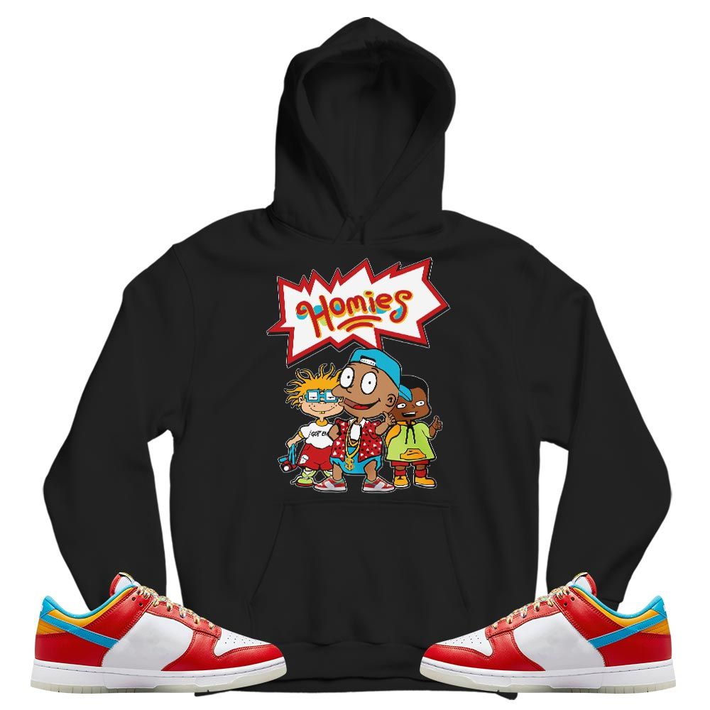 Cartoon 90s Homies Sneaker Shirt Match Fruity Pebbles Shoes, Dunk Low Fruity Pebbles MKO T-Shirt