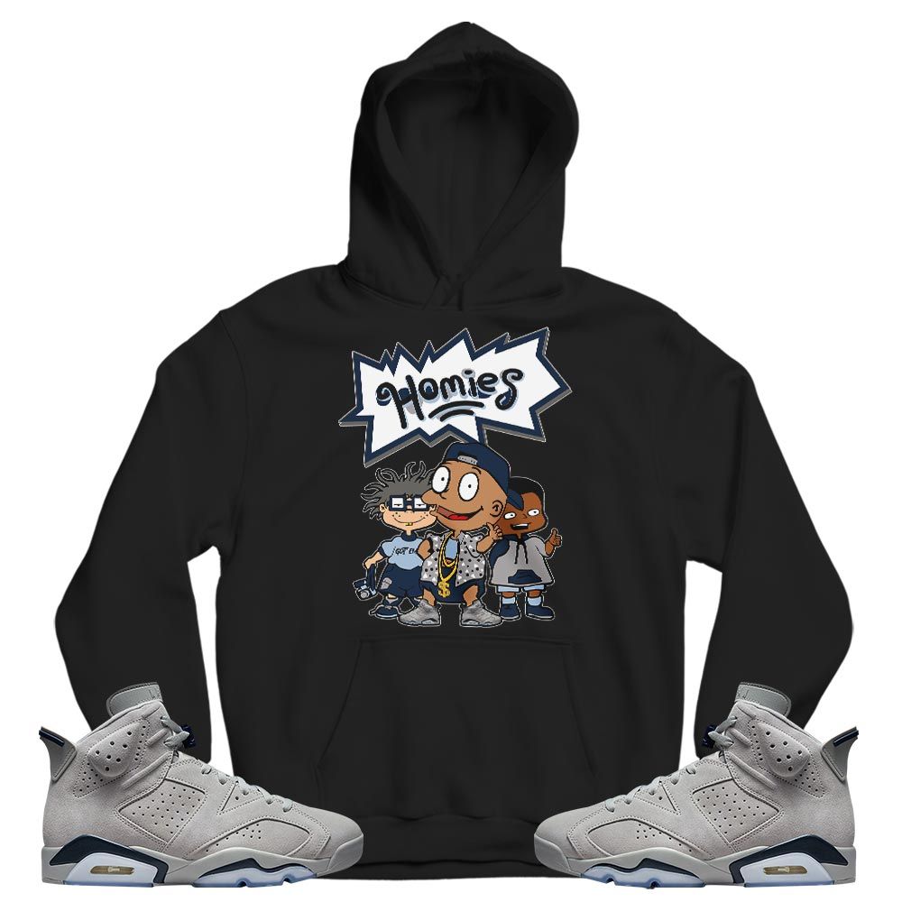 Cartoon 90s Homies Sneaker Shirt Match Georgetown 6s, Jordan 6 Retro Georgetown MKO T-Shirt