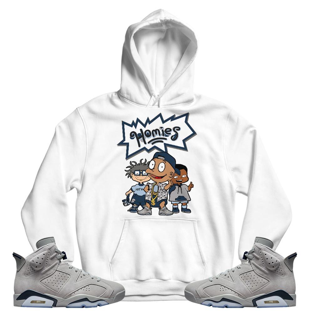 Cartoon 90s Homies Sneaker Shirt Match Georgetown 6s, Jordan 6 Retro Georgetown MKO T-Shirt Cartoon 90s Homies Sneaker Shirt Match Georgetown 6s, Jordan 6 Retro Georgetown MKO T-Shirt