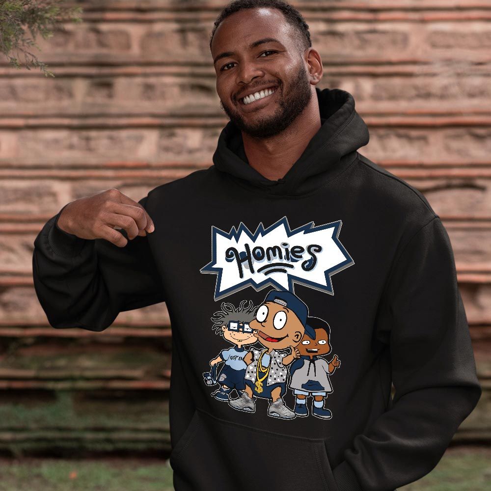 Cartoon 90s Homies Sneaker Shirt Match Georgetown 6s, Jordan 6 Retro Georgetown MKO T-Shirt Cartoon 90s Homies Sneaker Shirt Match Georgetown 6s, Jordan 6 Retro Georgetown MKO T-Shirt