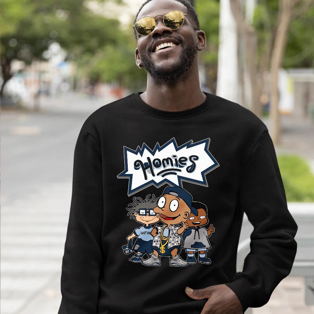 Cartoon 90s Homies Sneaker Shirt Match Georgetown 6s, Jordan 6 Retro Georgetown MKO T-Shirt Cartoon 90s Homies Sneaker Shirt Match Georgetown 6s, Jordan 6 Retro Georgetown MKO T-Shirt