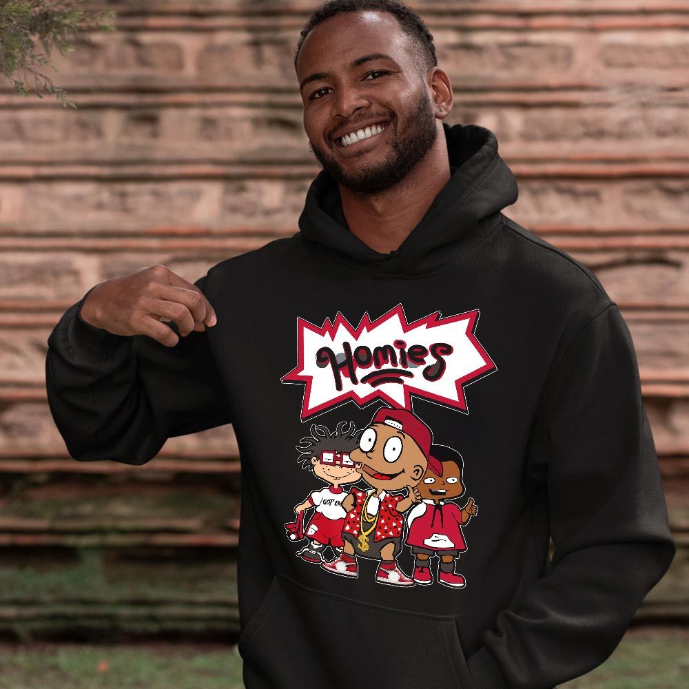 Cartoon 90s Homies Sneaker Shirt Match High OG Chicago 1s, Jordan 1 Lost Found Chicago MKO T-Shirt Cartoon 90s Homies Sneaker Shirt Match High OG Chicago 1s, Jordan 1 Lost Found Chicago MKO T-Shirt