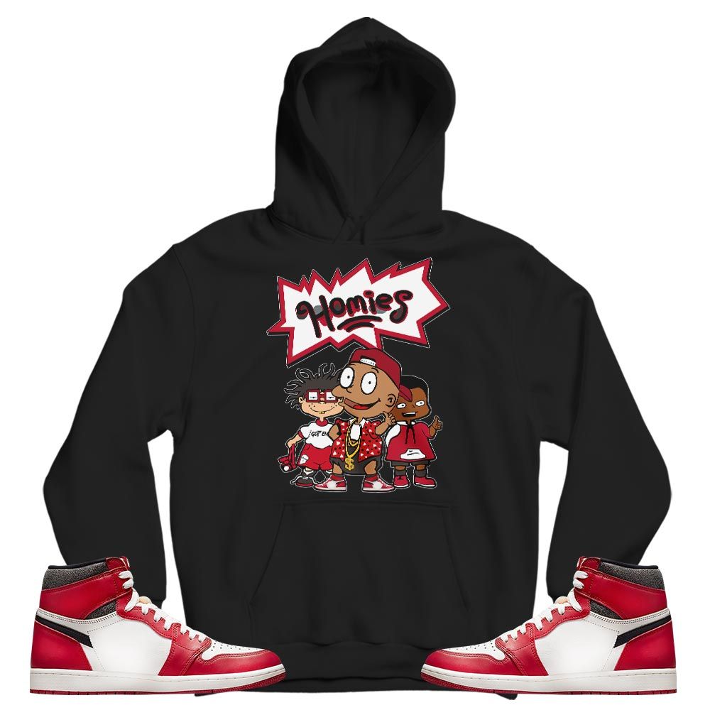 Cartoon 90s Homies Sneaker Shirt Match High OG Chicago 1s, Jordan 1 Lost Found Chicago MKO T-Shirt Cartoon 90s Homies Sneaker Shirt Match High OG Chicago 1s, Jordan 1 Lost Found Chicago MKO T-Shirt