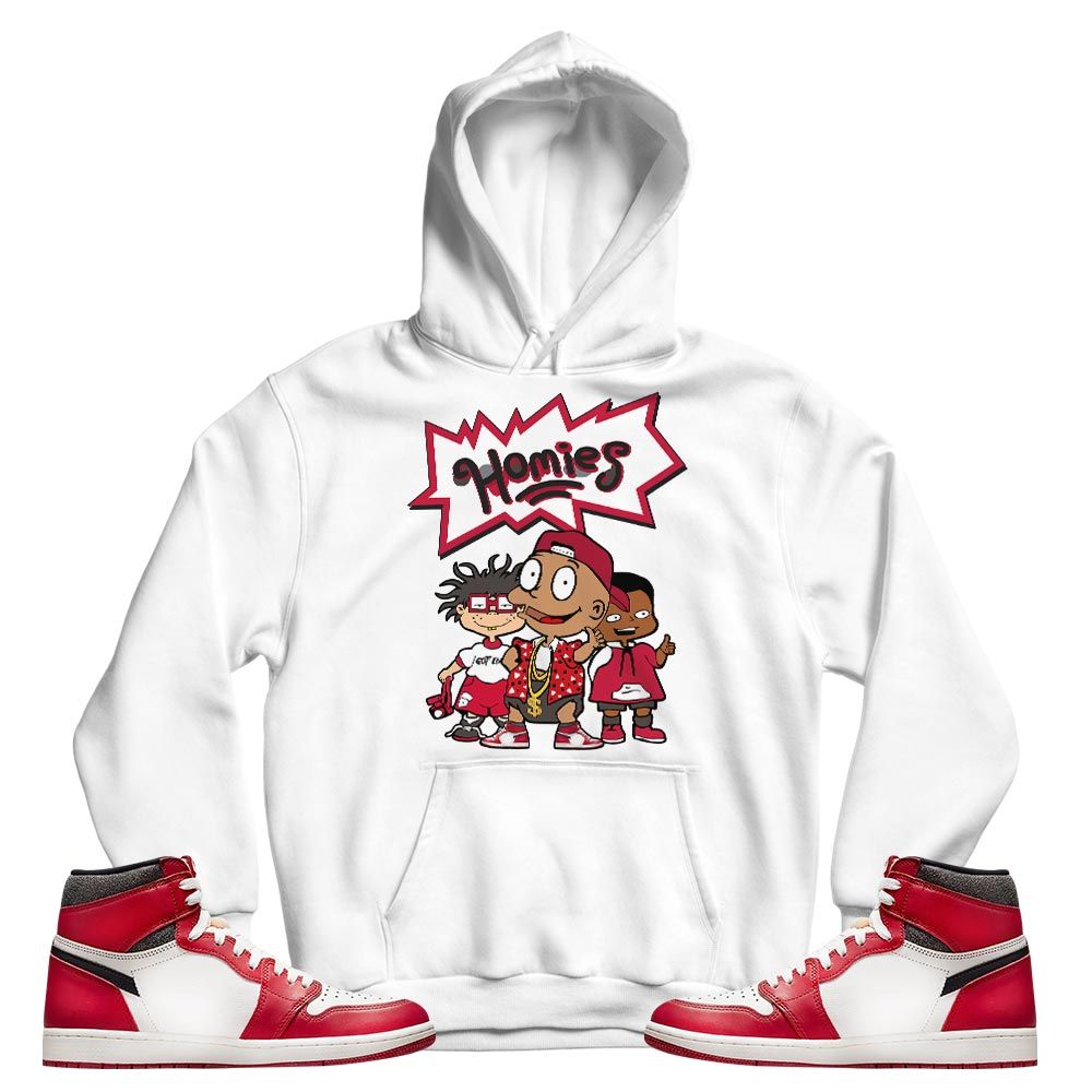 Cartoon 90s Homies Sneaker Shirt Match High OG Chicago 1s, Jordan 1 Lost Found Chicago MKO T-Shirt Cartoon 90s Homies Sneaker Shirt Match High OG Chicago 1s, Jordan 1 Lost Found Chicago MKO T-Shirt