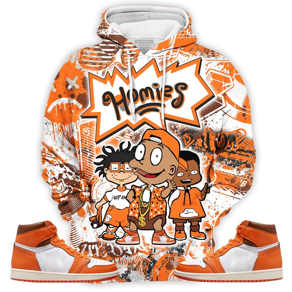 Cartoon 90S Homies Sneaker Shirt Match High Og Starfish 1S, Jordan 1 Retro High Og Starfish Hoodie Sweatshirt Tee All Over Print MKO Shirt Cartoon 90S Homies Sneaker Shirt Match High Og Starfish 1S, Jordan 1 Retro High Og Starfish Hoodie Sweatshirt Tee All Over Print MKO Shirt