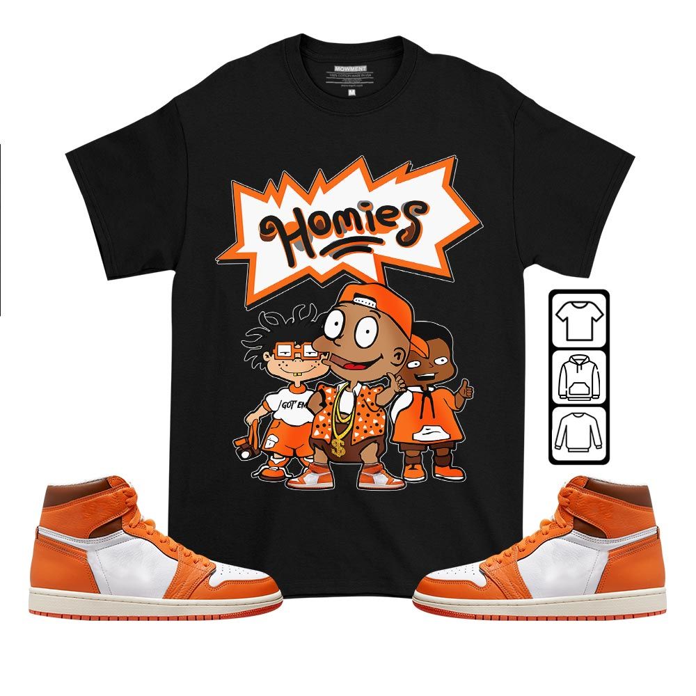 Cartoon 90s Homies Sneaker Shirt Match High OG Starfish 1s, Jordan 1 Retro High OG Starfish MKO T-Shirt Cartoon 90s Homies Sneaker Shirt Match High OG Starfish 1s, Jordan 1 Retro High OG Starfish MKO T-Shirt