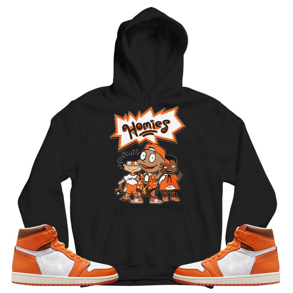 Cartoon 90s Homies Sneaker Shirt Match High OG Starfish 1s, Jordan 1 Retro High OG Starfish MKO T-Shirt