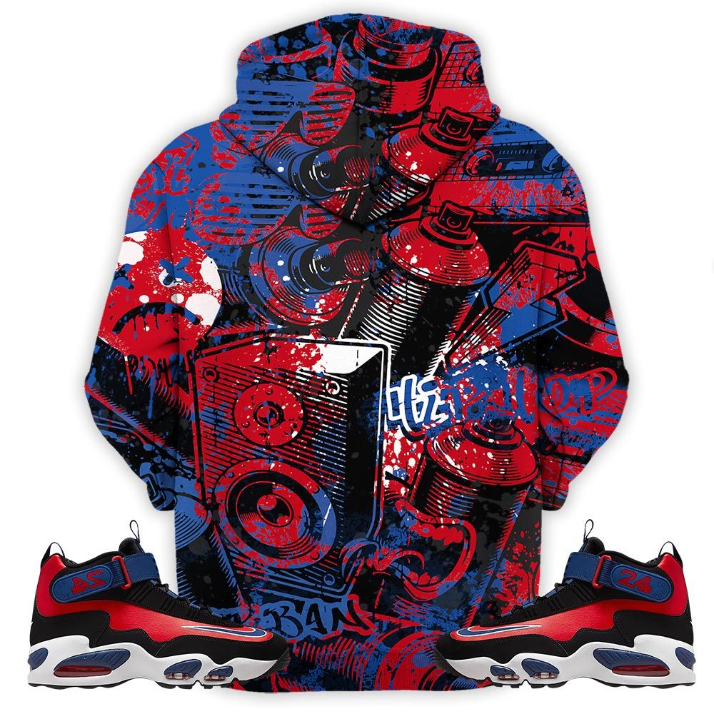 Cartoon 90S Homies Sneaker Shirt Match Max 1 Navy Red Black, Air Griffey Max 1 Black Red Navy Blue Hoodie Sweatshirt Tee All Over Print MKO Shirt