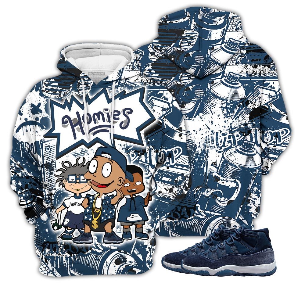 Cartoon 90S Homies Sneaker Shirt Match Midnight Navy 11S, Jordan 11 Retro Midnight Navy Hoodie Sweatshirt Tee All Over Print MKO Shirt Cartoon 90S Homies Sneaker Shirt Match Midnight Navy 11S, Jordan 11 Retro Midnight Navy Hoodie Sweatshirt Tee All Over Print MKO Shirt