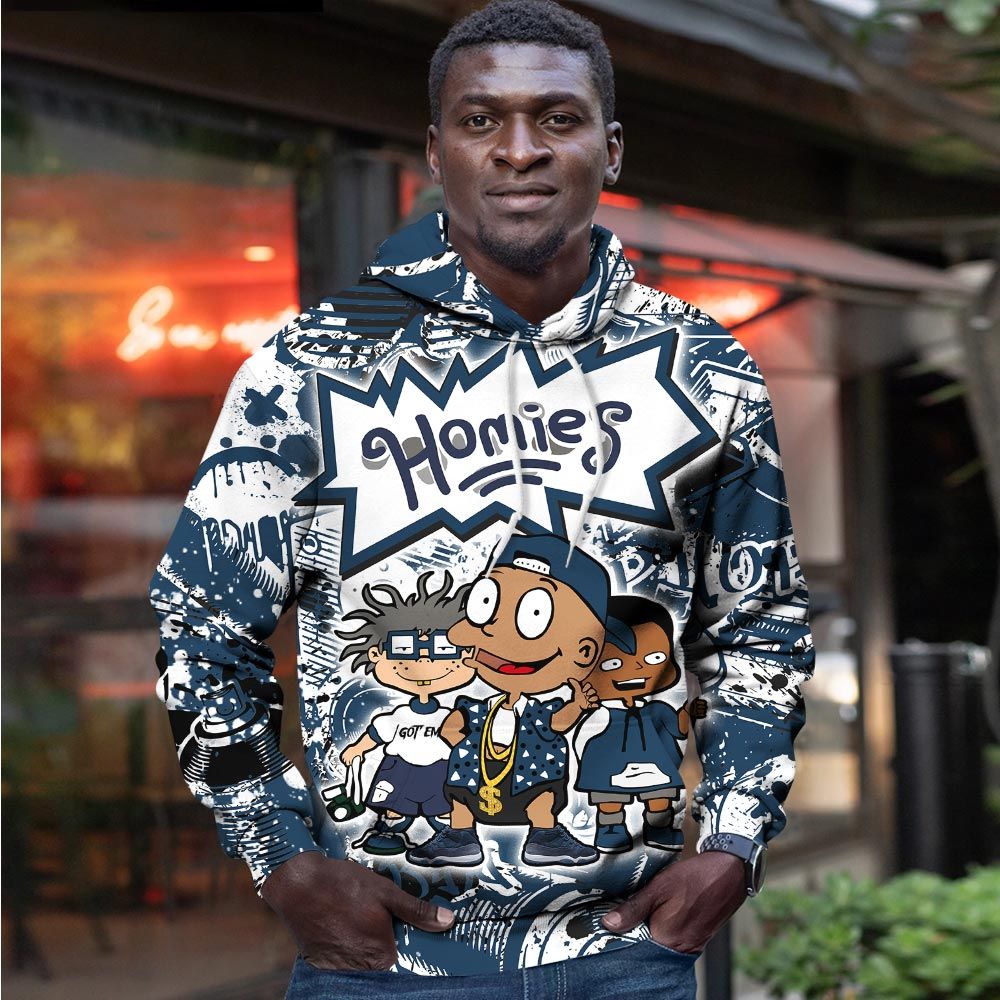 Cartoon 90S Homies Sneaker Shirt Match Midnight Navy 11S, Jordan 11 Retro Midnight Navy Hoodie Sweatshirt Tee All Over Print MKO Shirt Cartoon 90S Homies Sneaker Shirt Match Midnight Navy 11S, Jordan 11 Retro Midnight Navy Hoodie Sweatshirt Tee All Over Print MKO Shirt