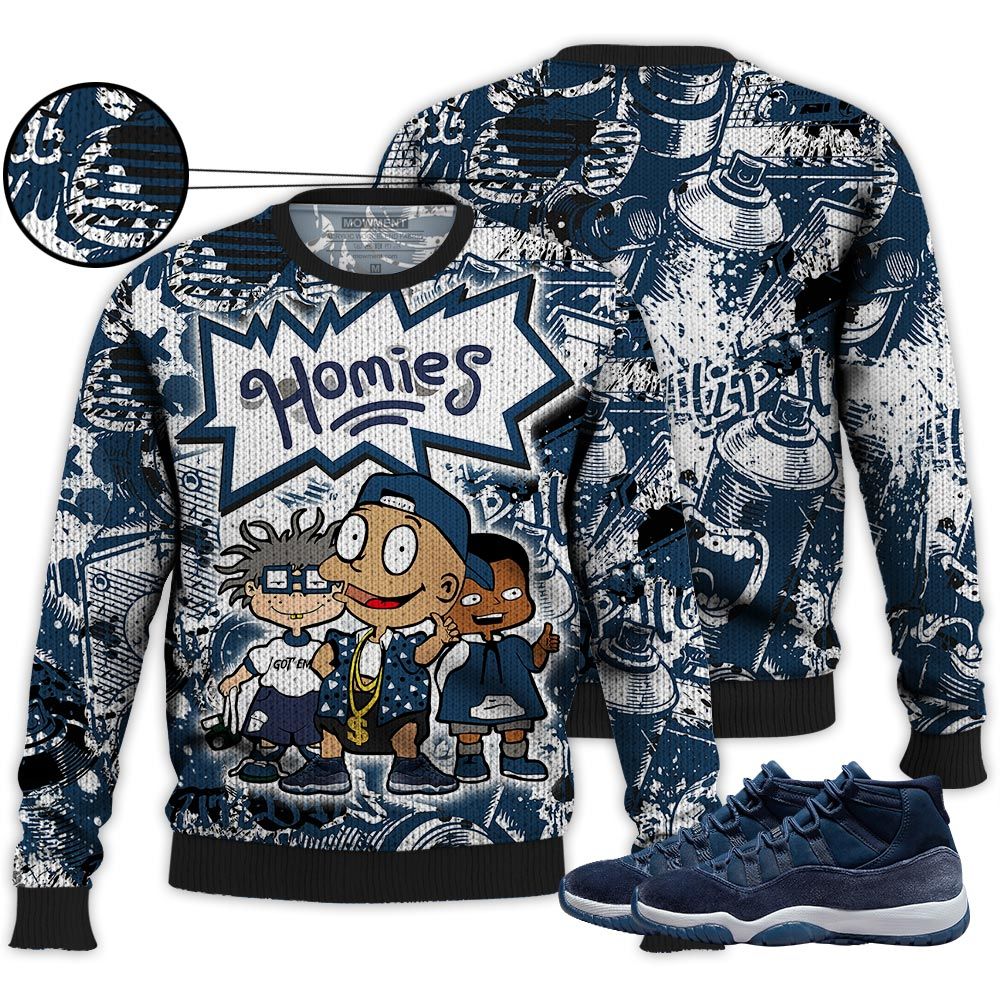 Cartoon 90S Homies Sneaker Shirt Match Midnight Navy 11S, Jordan 11 Retro Midnight Navy Hoodie Sweatshirt Tee All Over Print MKO Shirt Cartoon 90S Homies Sneaker Shirt Match Midnight Navy 11S, Jordan 11 Retro Midnight Navy Hoodie Sweatshirt Tee All Over Print MKO Shirt